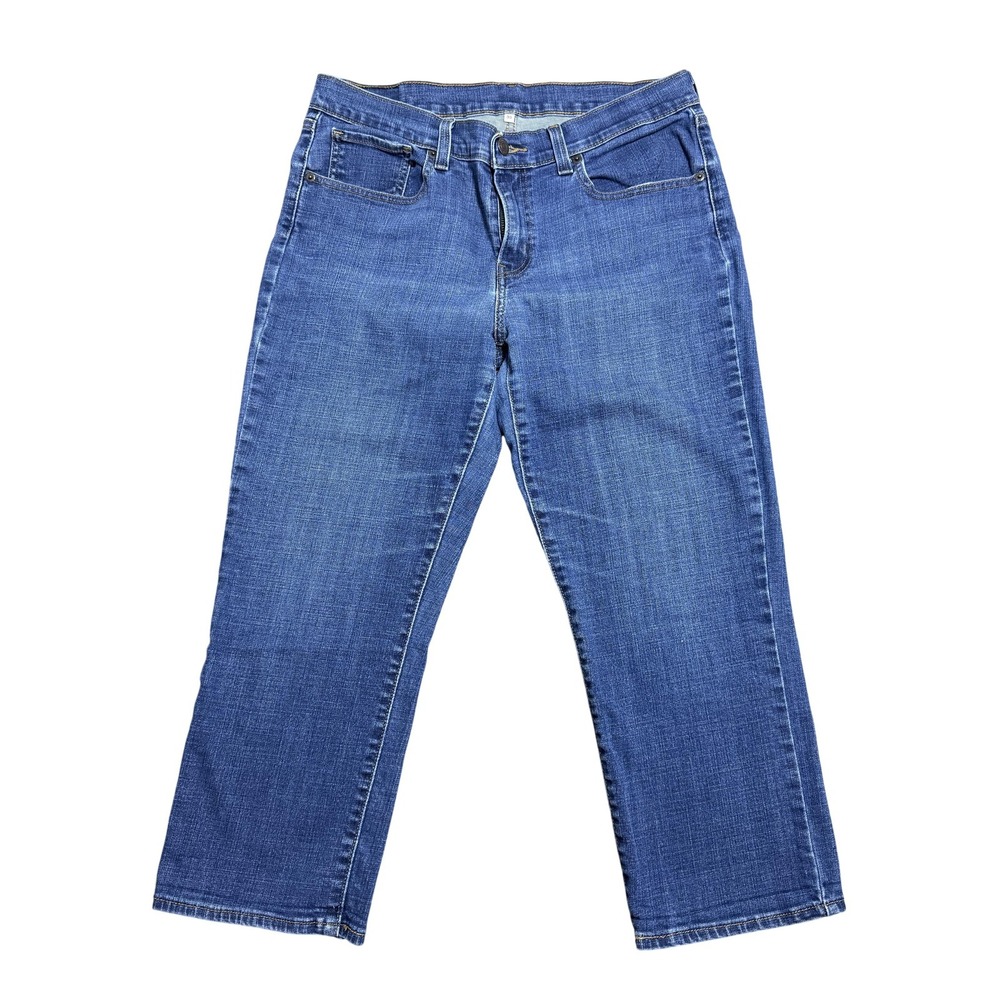 Levis Jeans Womens 30‎ Blue Mid Rise Straight Leg Denim Pants PC9 17860-0009